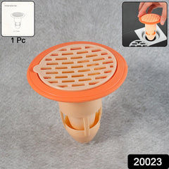Close-up of flexible plastic drain hair catcher strainer