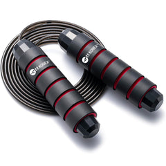 High-speed skipping rope with foam padded handles