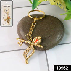 Close-up of Krishna keychain showing detailed craftsmanship