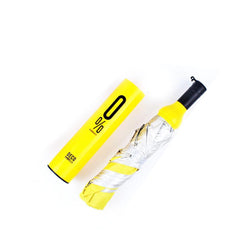 Pocket folding wine bottle umbrella closed view