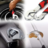 Quick Snap N Grip wrench in action, gripping a pipe securely