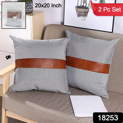 Set of 2 pillow covers 20x20 inch