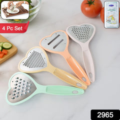 Close-up of heart-shaped grater blade