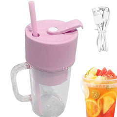 Juicer with 6 stainless steel blades blending fresh fruits