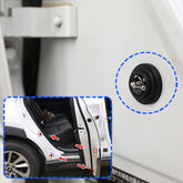 Car door shock absorber protection sticker installed on door edge