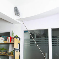 Microfiber duster with 100-inch extendable handle cleaning