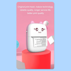 Close-up of Pocket Mini Bluetooth Thermal Printer features