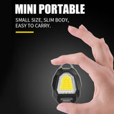 Triangular Camping Flashlight with Lighter and 6 Modes
