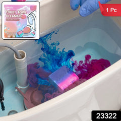 Dual colour toilet tank cleaner block for fresh flushes
