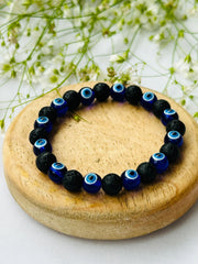 BLESSING CRYSTAL Bracelet Blue Evil Eye Stone Crystal