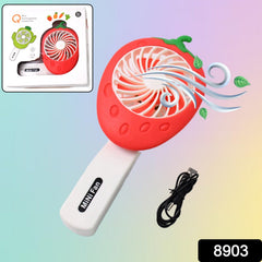Hand portable mini fan in vibrant colours