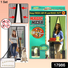 Magic Mesh Screen Door protecting against insects
