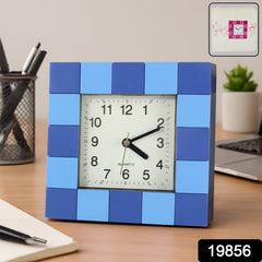 Close-up of Square Quartz Table Clock Frame