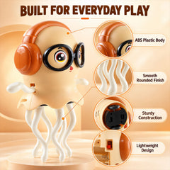 Musical Dancing Jellyfish Toy with LED Lights and Moving Tentacles (1 Pc)