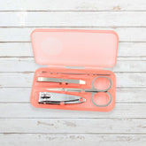 Nail care set with case for travel