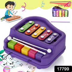Baby Piano Xylophone Toy with colorful keys and hammers