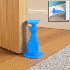 Rubber washer door stopper with suction cup front view