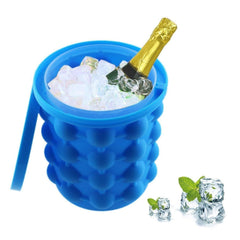 Flexible silicone ice cube maker