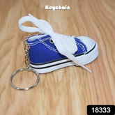 Classic white sneaker keychain accessory