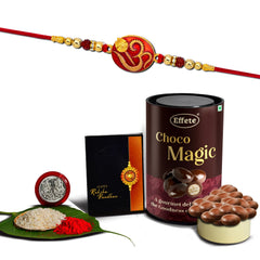 (K1_277_EM) Rakhi Combo with Chocolate Magic, Rakhi & Chocolate for brother, Rakhi with chocolate, rakhi with gift, Rakhi Combo, Set of 1 Rakhi, Chocolate