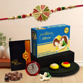 (K1_254_RDS) Multicolor Colorful Rakhi Combo with Silver Color Pooja Coin, Roli Chawal & Greeting Card| stylish rakhi for brother | Rakhi for brother | rakhi brother | rakhi with gift | handmade rakhi |