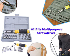 Comprehensive socket and screwdriver tool kit with carry case