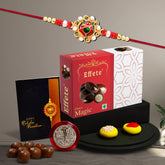(K1_13_EM32) Rakhi Combo with Chocolate Magic 32gm| Rakhi for brother with gift | Fancy Rakhis for men stylish |rakhi combo for brother | Set of 1 Rakhi | Chocolate |