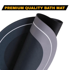 Bottom view showing rubber non-slip backing of DeoDap bath mat