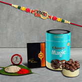 (K1_406_CM) Rakhi Combo & Chocolate Magic | Rakhi & Chocolate for brother | Fancy Rakhis for men stylish | rakhi with gift | Rakhi Combo | Set of 1 | Chocolate