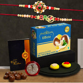 (K2_12+13_BS32) Rakhi Combo with Chocolate Butter Scotch 32gm, Rakhi & Chocolate for brother, Rakhi with chocolate, rakhi with gift, Rakhi Combo, Set of 2 Rakhi, Chocolate