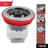 Odour proof plastic floor drain with magnetic valve