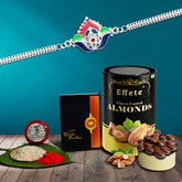 (K1_C9_EP) Multicolor Bracelet/ Rakhi & Chocolate Peanuts | Rakhi for brother with gift | bracelets for men stylish | rakhi combo for brother | Rakshabandhan gift |