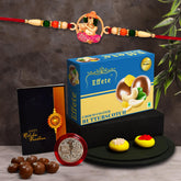 (K1_522_CA32) Multicolor Idol ganesh rakhi Combo with Chocolate Almonds 32gm, Silver Color Pooja Coin, Roli Chawal & Greeting Card, Occasion, Rakhi & Chocolate for brother, bracelets for men stylish, rakhi with gift, Rakhi Combo, Set of 1 Ra