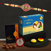 (K1_427_BS32) Rakhi Combo with Chocolate Butter Scotch 32gm | stylish rakhi for brother | Rakhi & Chocolate for brother | rakhi brother | rakhi with gift | handmade rakhi | Set of 1