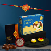 (K1_522_BS32) Rakhi Combo with Chocolate Butter Scotch 32gm, Rakhi for brother with gift, chocolate gift pack, rakhi with Chocolate Gift Hemper, Fancy Rakhis for men, Set of 1 Rakhi