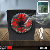 USB powered big desk fan on table