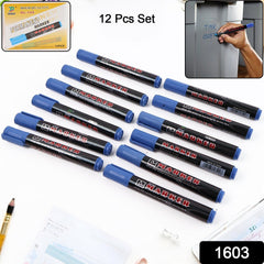 Permanent Blue Marker Pens in a pack
