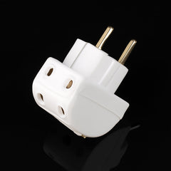 Tetherix 5-Way 2 Pin Multi-Plug Socket white