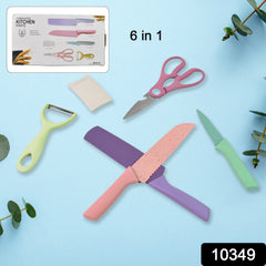 ChromaEdge colorful kitchen knives arranged on white background
