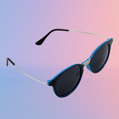 UV protected round sunglasses with classic design for men and women.