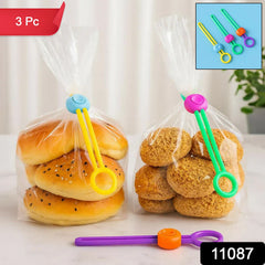 Packet sealing silicone clips on kitchen surface