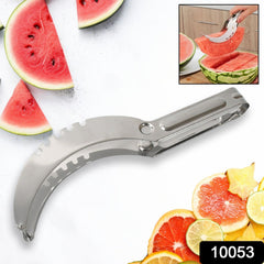 Close-up of stainless steel watermelon cutter blades