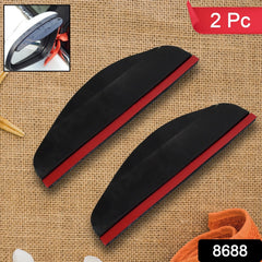Two car mirror rain protector covers front and back sides