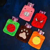 Mini hot water bag with mixed design