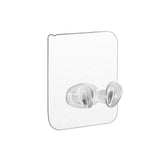 Transparent multi-function wall storage hook on wall with hanging items