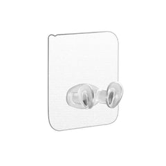 Transparent multi-function wall storage hook on wall with hanging items