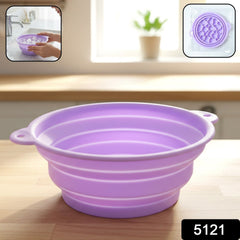 Silicone utility tub with ice cube base