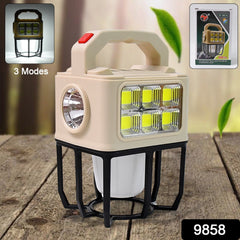 Compact solar portable camping lantern