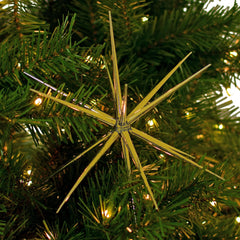 3D Gold Star Hanging Decoration Star, Acrylic Look Hanging Luminous Star for Windows, Home, Garden Festive Embellishments for Holiday Parties Weddings Birthday Home Decoration (Small)