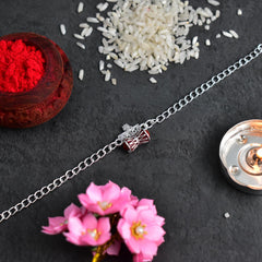 (K1_415_AS) Rakhi Combo with Assorted Chocolate Dryfruits 96gm| Rakhi for brother with gift | Fancy Rakhis for men stylish |rakhi combo for brother | Set of 1 Rakhi | Chocolate |